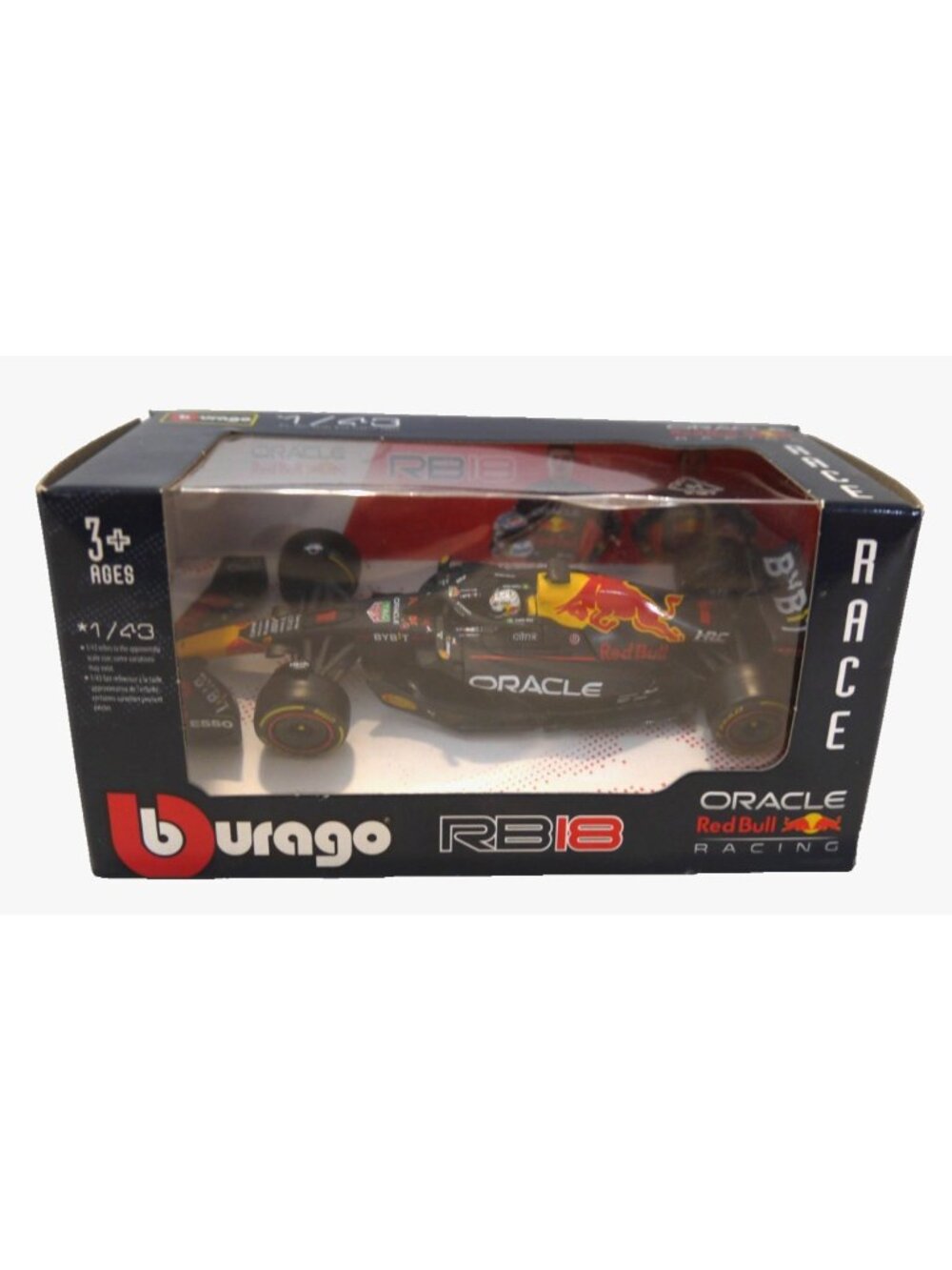 Bburago Red Bull Oracle model Race Car 1/43 scale Max Verstappen New, Pkg Dmg